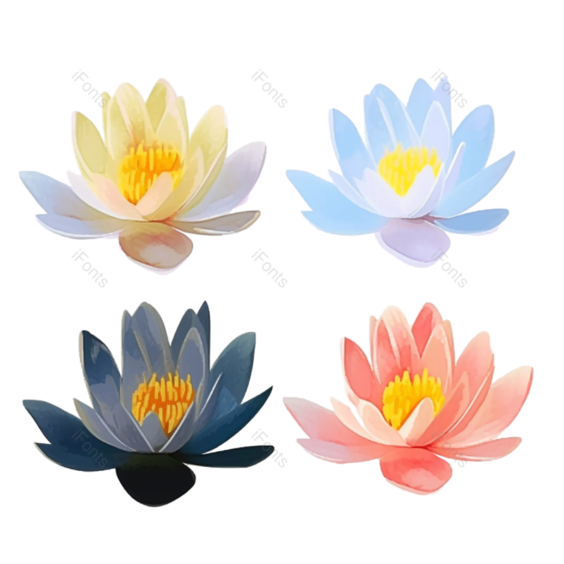 叶子图片,夏至元素,元素PNG,荷花免抠素材